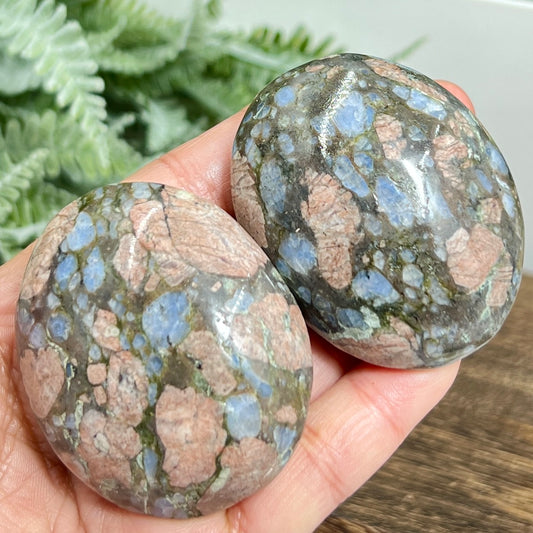Llanite Jasper Que Sera Palm Stones Worry Crystals YOU CHOOSE