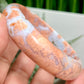 Pink Cotton Candy Druzy Agate Bangle Crystal Jewellery Gemstone 58mm