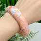 Pink Cotton Candy Druzy Agate Bangle Crystal Jewellery Gemstone 58mm
