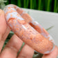 Pink Cotton Candy Druzy Agate Bangle Crystal Jewellery Gemstone 58mm