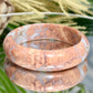 Pink Cotton Candy Druzy Agate Bangle Crystal Jewellery Gemstone 58mm