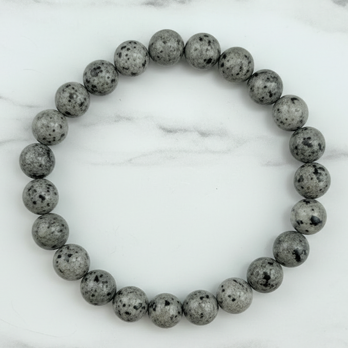 Yooperlite Bracelet Elastic Gemstone Jewellery UV Reactive Crystals 9mm Beads 16cm