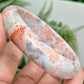 Pink Cotton Candy Druzy Agate Bangle Crystal Jewellery Gemstone 59mm