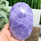 Lepidolite Purple Mica Extra Large Palm Stone Meditation Crystal 500g