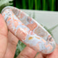 Pink Cotton Candy Druzy Agate Bangle Crystal Jewellery Gemstone 59mm