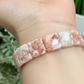 Pink Cotton Candy Druzy Agate Elastic Bracelet Crystal Jewellery Healing Gemstone