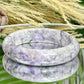 Purple Jade Bangle Crystal Jewellery Healing Gemstone 59mm Diameter
