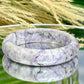 Purple Jade Bangle Crystal Jewellery Healing Gemstone 59mm Diameter