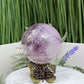 Amethyst Quartz Sphere Natural Stone for Spirituality High Quality Crystal Ball 621g 76mm