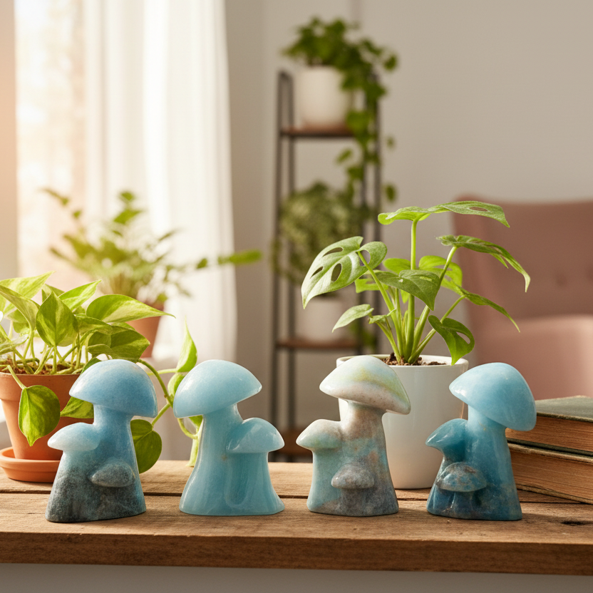 Trolleite Mushroom Clusters Rare Crystal Carvings YOU CHOOSE