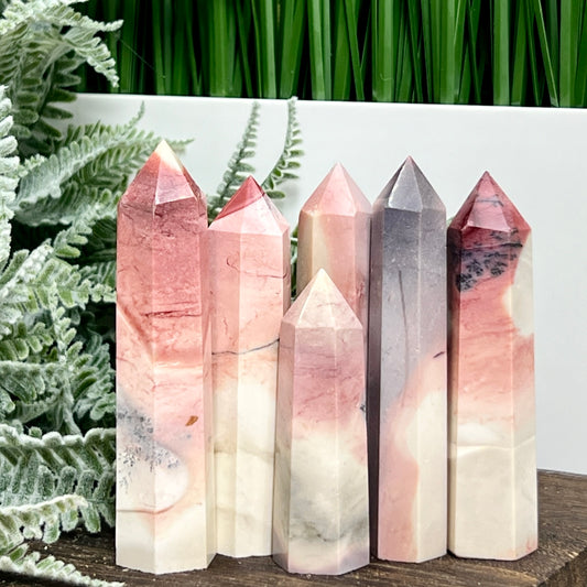 Mookaite Jasper Points Towers Australian Gemstone Crystals YOU CHOOSE