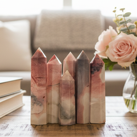 Mookaite Jasper Points Towers Australian Gemstone Crystals YOU CHOOSE