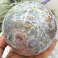 Ocean Sea Jasper Sphere Crystal Ball 754g 83mm Diameter