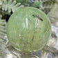 Prehnite with Epidote Sphere Healing Crystal Ball 218g 52mm