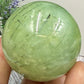 Prehnite with Epidote Sphere Healing Crystal Ball 218g 52mm