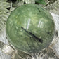 Prehnite with Epidote Sphere Healing Crystal Ball 262g 56mm