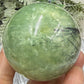 Prehnite with Epidote Sphere Healing Crystal Ball 262g 56mm