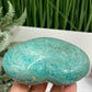 Amazonite Flashy Heart Large With Stand Crystal Carving 396g