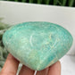 Amazonite Heart Large With Stand Crystal Carving 356g