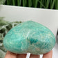 Amazonite Heart Large With Stand Crystal Carving 356g