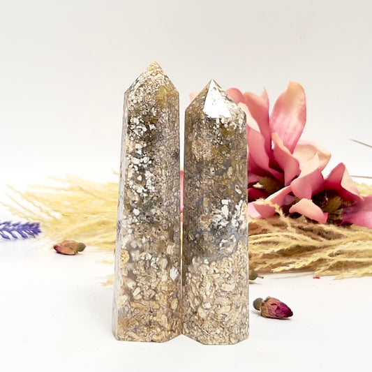 Snowflake Agate Points Towers Crystal Generators YOU CHOOSE