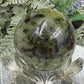 Prehnite with Epidote Sphere Healing Crystal Ball 245g 54mm