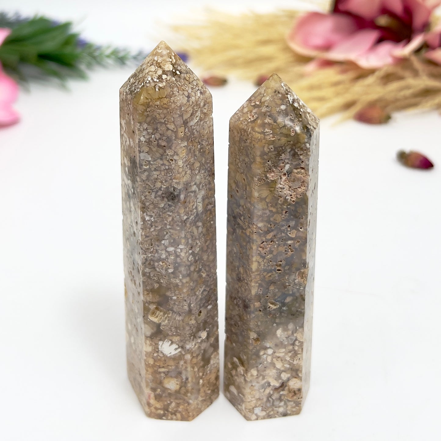 Snowflake Agate Points Towers Crystal Generators YOU CHOOSE