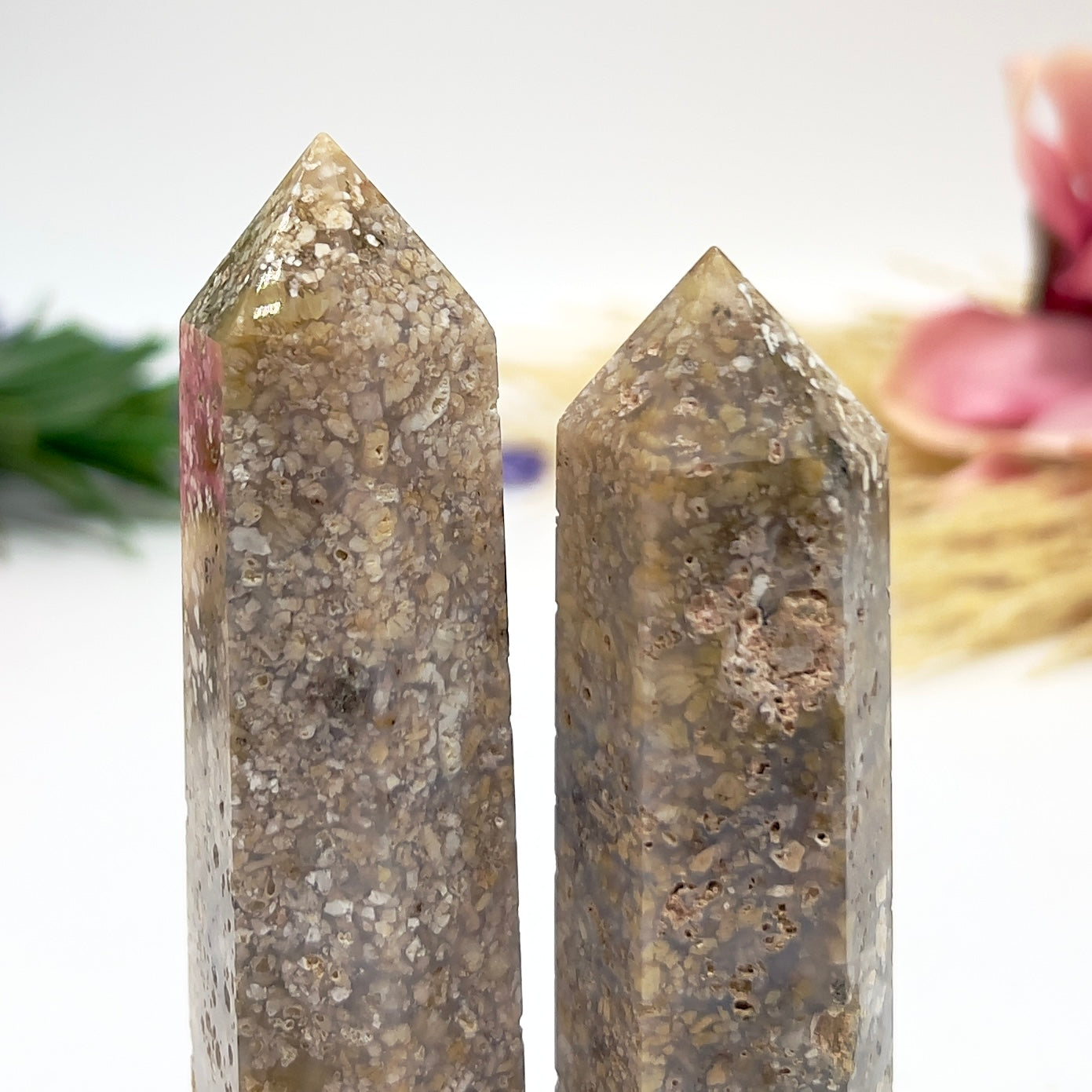 Snowflake Agate Points Towers Crystal Generators YOU CHOOSE