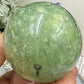 Prehnite with Epidote Sphere Healing Crystal Ball 262g 56mm