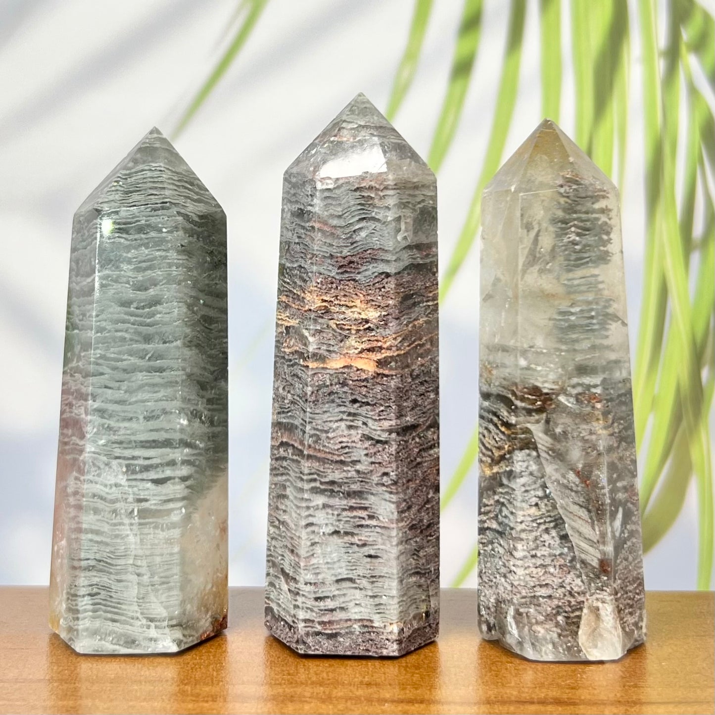 Thousand Layer Lodolite Scenic Quartz Points Crystal Generators YOU CHOOSE