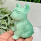 Amazonite French Bull Dog Puppy Animal Crystal Carving 218g