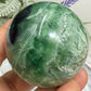 Snowflake Feather Fluorite Sphere Healing Crystal Ball 209g 50mm