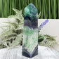 Snowflake Feather Fluorite Tower Healing Crystal Generator 312g 134mm