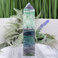 Snowflake Feather Fluorite Tower Healing Crystal Generator 356g 139mm