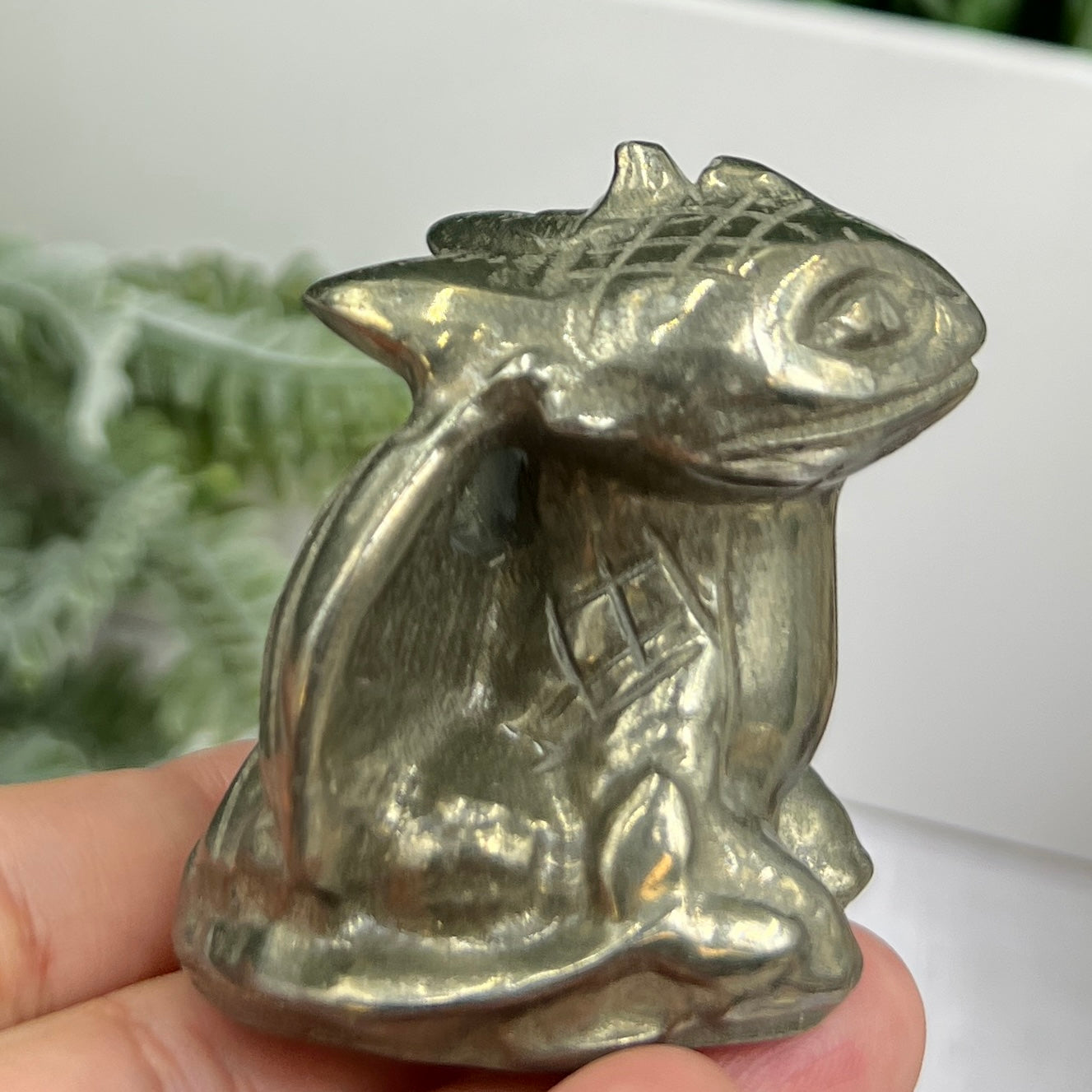 Pyrite Fools Gold Toothless Pokemon Crystal Carving 182g