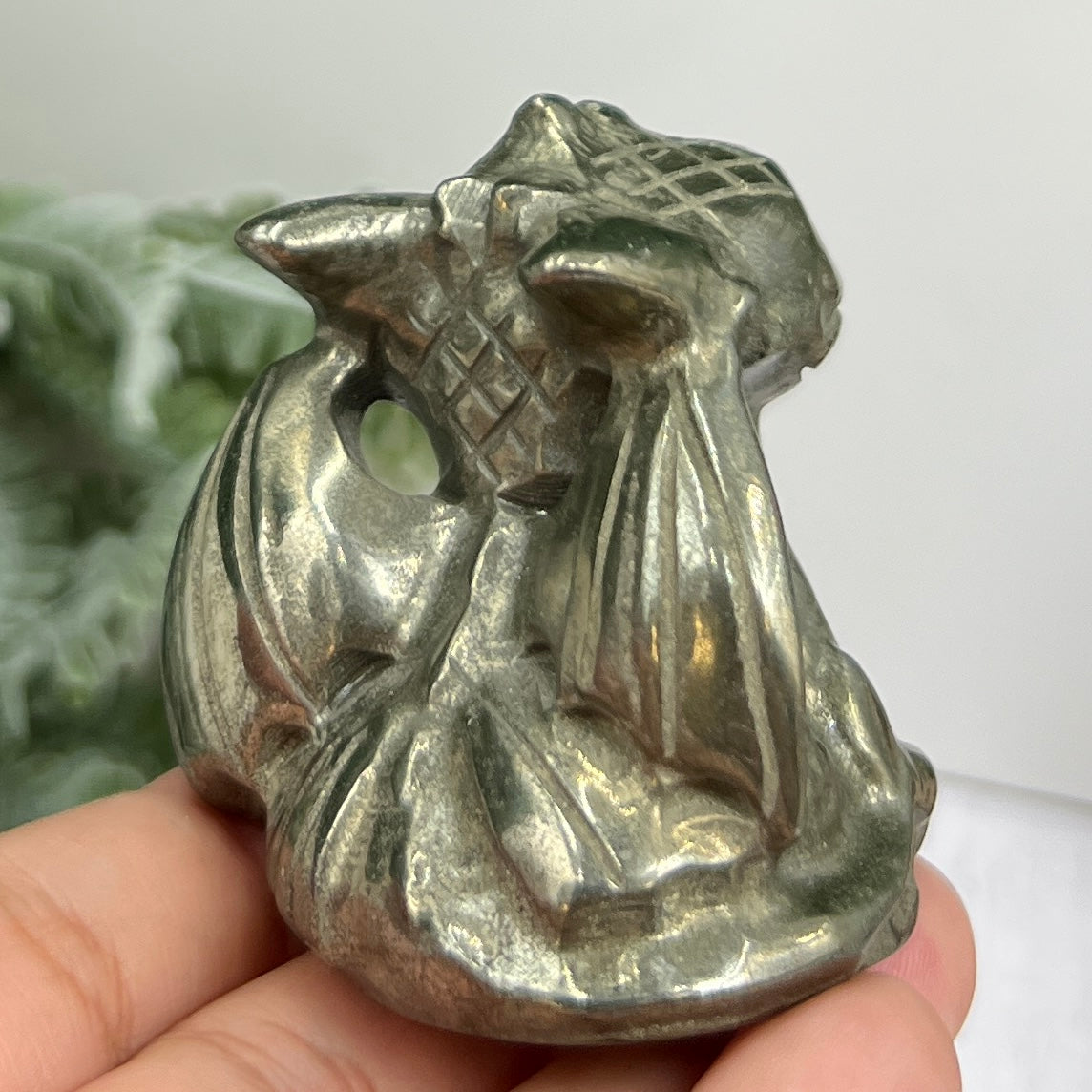 Pyrite Fools Gold Toothless Pokemon Crystal Carving 182g