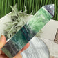 Snowflake Feather Fluorite Tower Healing Crystal Generator 356g 139mm
