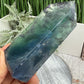 Snowflake Feather Fluorite Tower Healing Crystal Generator 249g 104mm