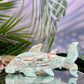Blue Aragonite Hammerhead Shark Sea Ocean Creature Crystal Carving 456g