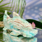 Blue Aragonite Hammerhead Shark Sea Ocean Creature Crystal Carving 456g