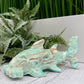 Blue Aragonite Hammerhead Shark Sea Ocean Creature Crystal Carving 456g