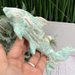 Blue Aragonite Hammerhead Shark Sea Ocean Creature Crystal Carving 456g