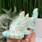 Blue Aragonite Hammerhead Shark Sea Ocean Creature Crystal Carving 456g