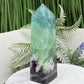 Snowflake Feather Fluorite Tower Healing Crystal Generator 195g 104mm