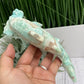 Blue Aragonite Hammerhead Shark Sea Ocean Creature Crystal Carving 456g