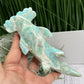 Blue Aragonite Hammerhead Shark Sea Ocean Creature Crystal Carving 456g