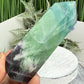 Snowflake Feather Fluorite Tower Healing Crystal Generator 195g 104mm