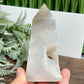 Agate Tower Point Druzy Healing Crystal Generator  188g 98mm