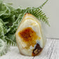 Carnelian Flame Stone of Endurance Motivation Healing Crystal Carving 176g