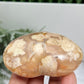 Flower Agate Heart Healing Crystal Carving 194g
